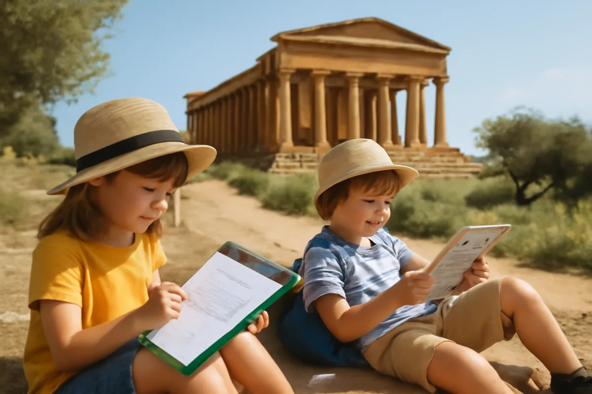 Come organizzare una giornata nella Valle dei Templi per bambini? Attività su misura per piccoli esploratori