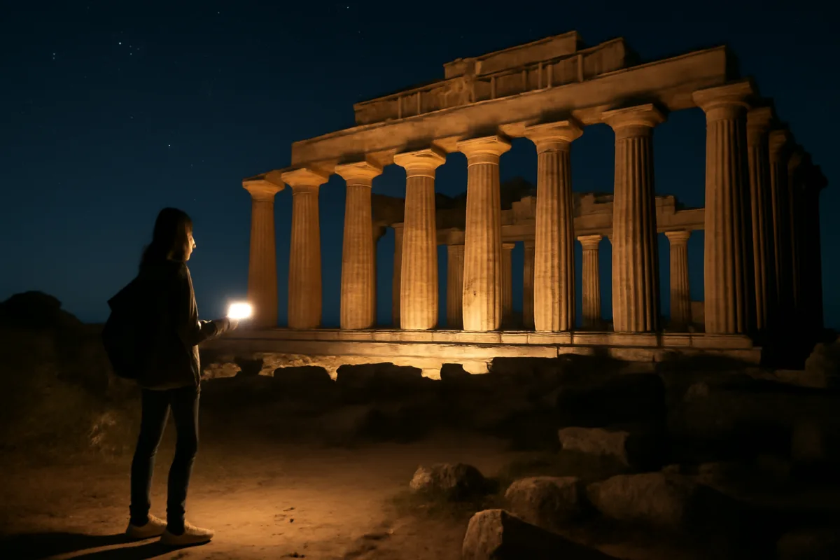 Escursioni notturne tra i templi di Selinunte: la storia svelata sotto una luce affascinante