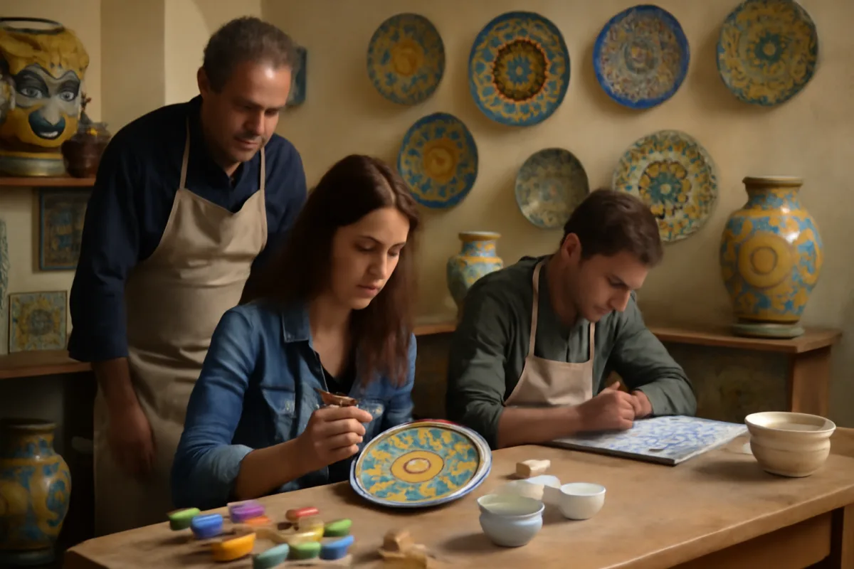 Laboratori di pittura su maiolica a Palermo: crea il tuo ricordo siciliano guidato dagli artigiani